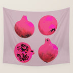 Pomegranates(Pink) Wall Tapestry Gallery Image 4