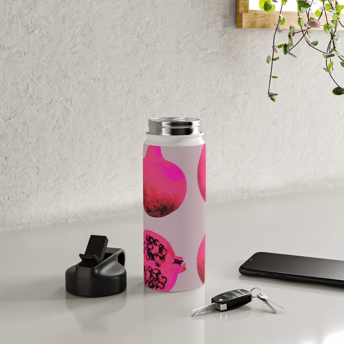 Pomegranates(Pink) Water Bottle Gallery Image 4