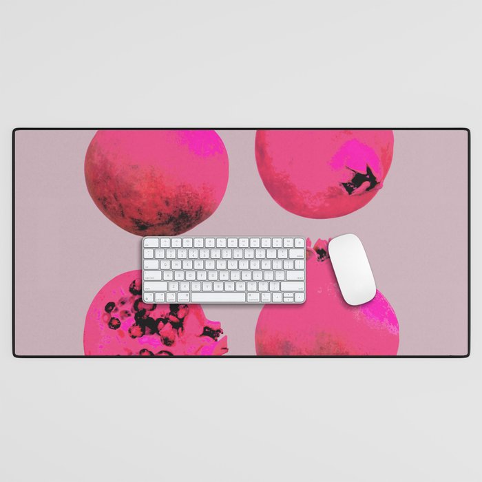 Pomegranates(Pink) Desk Mat Gallery Image 1