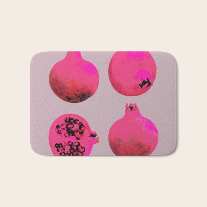 Pomegranates(Pink) Bath Mat Gallery Image 1