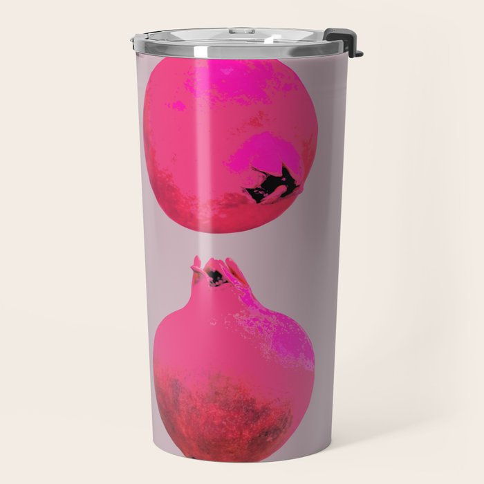 Pomegranates(Pink) Travel Mug Gallery Image 2