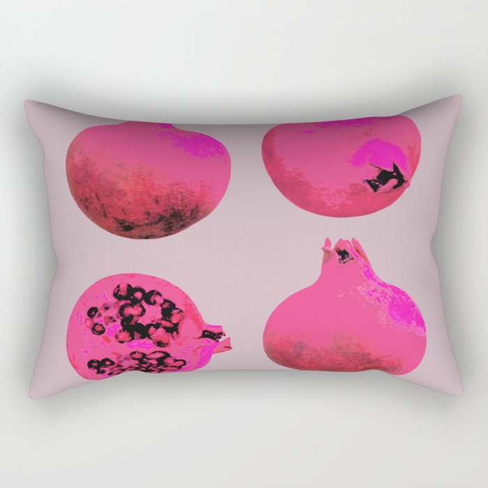 Pomegranates(Pink) Rectangular Pillow Gallery Image 1