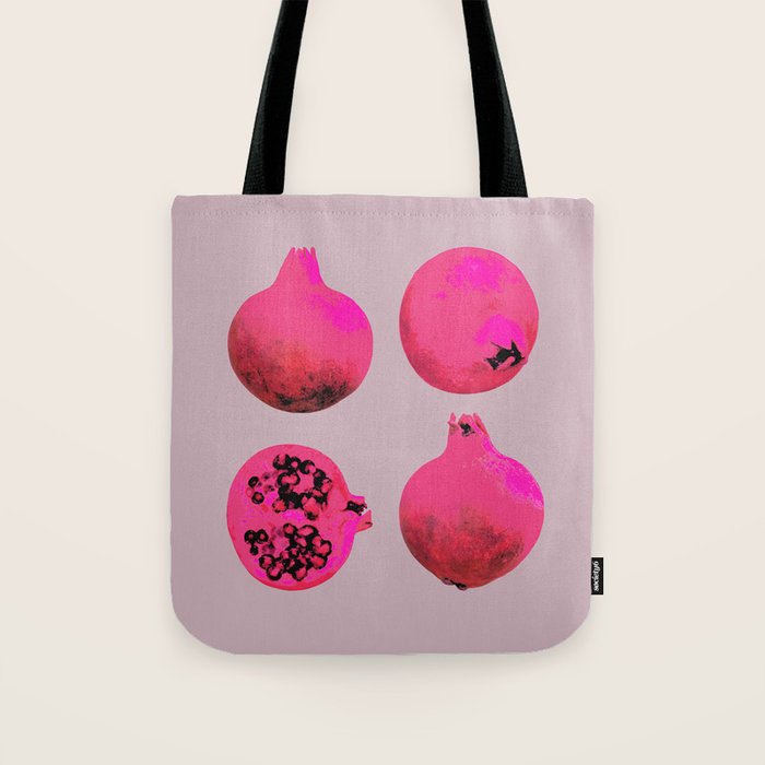 Pomegranates(Pink) Tote Bag Gallery Image 1
