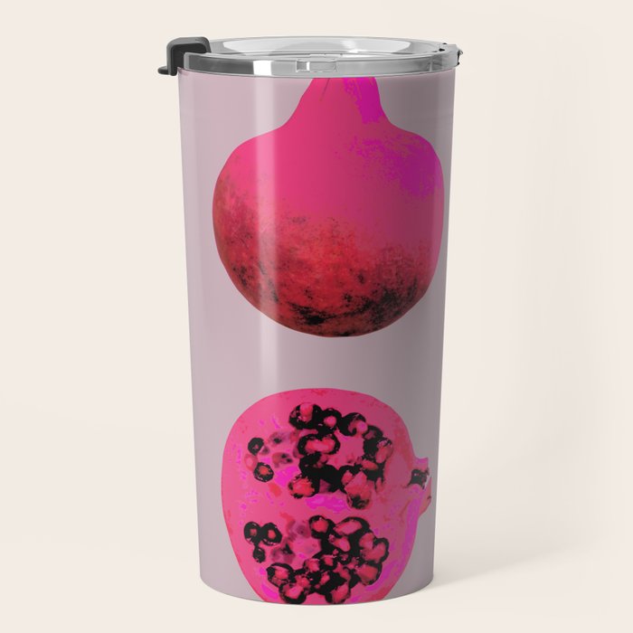 Pomegranates(Pink) Travel Mug Gallery Image 3
