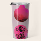 Pomegranates(Pink) Travel Mug Gallery Image 3