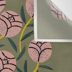 Pegasus Vase Bouquet Wall Tapestry Gallery Image 3