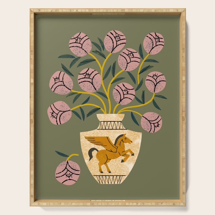 Pegasus Vase Bouquet Serving Tray Gallery Image 1