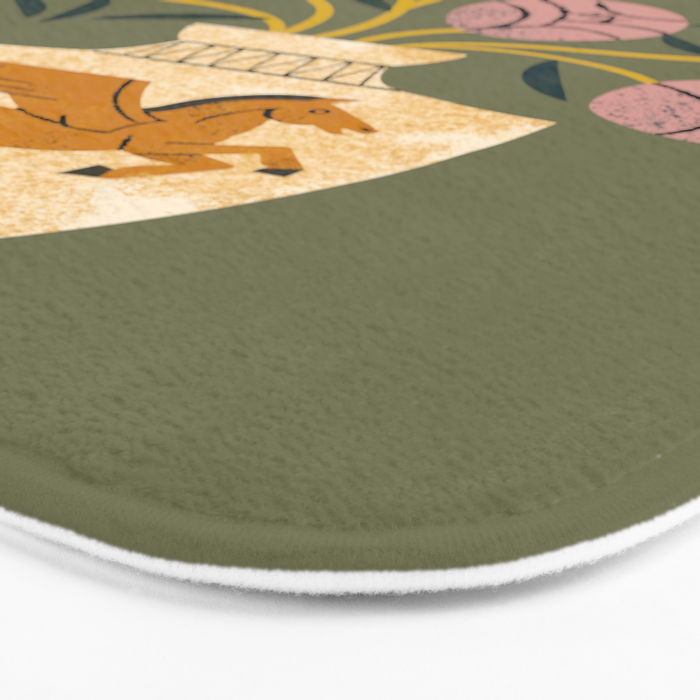 Pegasus Vase Bouquet Bath Mat Gallery Image 3