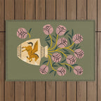 Pegasus Vase Bouquet Outdoor Rug Gallery Image 1