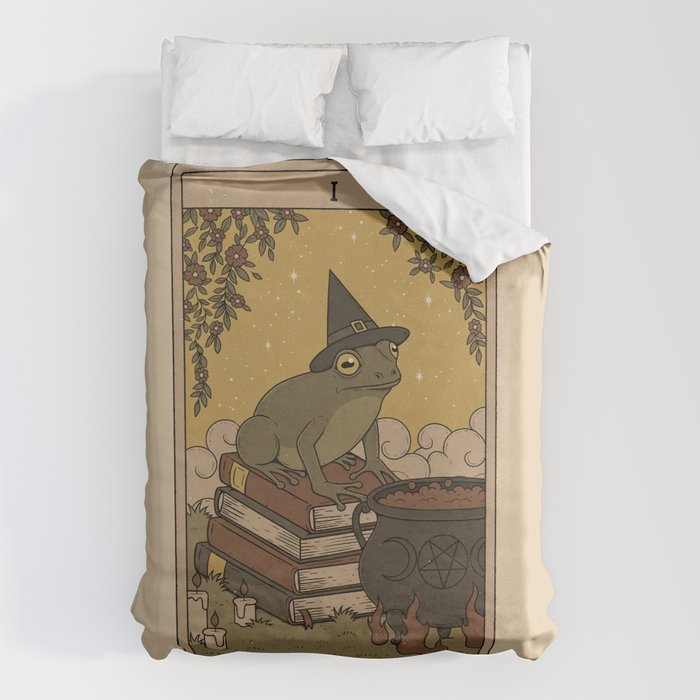 The Magician - Frog Tarot Duvet Cover Gallery Image 6