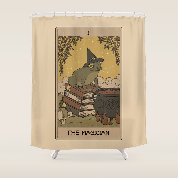 The Magician - Frog Tarot Shower Curtain Gallery Image 1