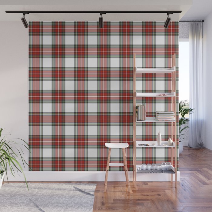 Christmas Tartan Plaid Wall Mural Gallery Image 1