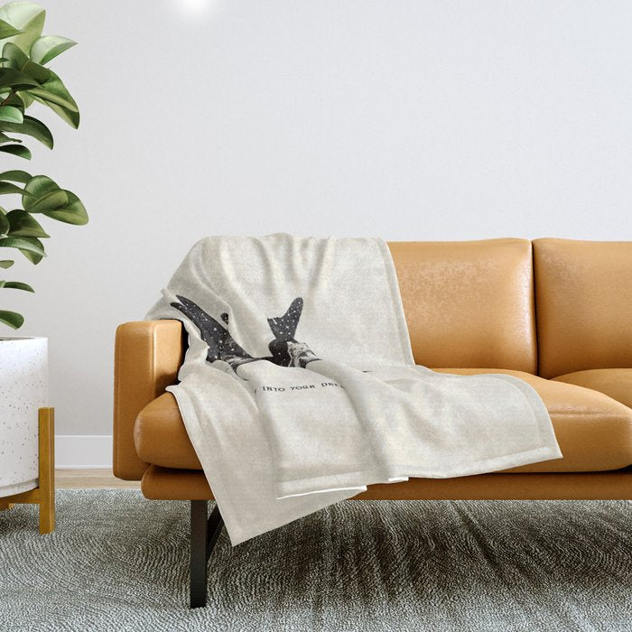 FLY INTO YOUR DREAM WORLD Throw Blanket Gallery Image 1