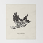 FLY INTO YOUR DREAM WORLD Throw Blanket Gallery Image 2