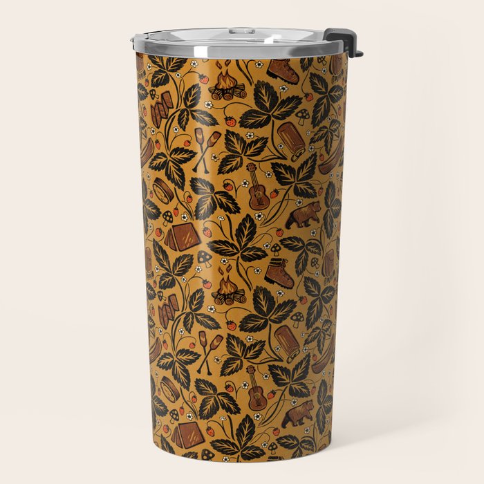 Summer Camping - Golden Travel Mug Gallery Image 2