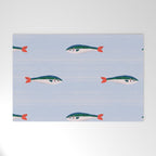 Sardines In The Sea Pattern Welcome Mat Gallery Image 1