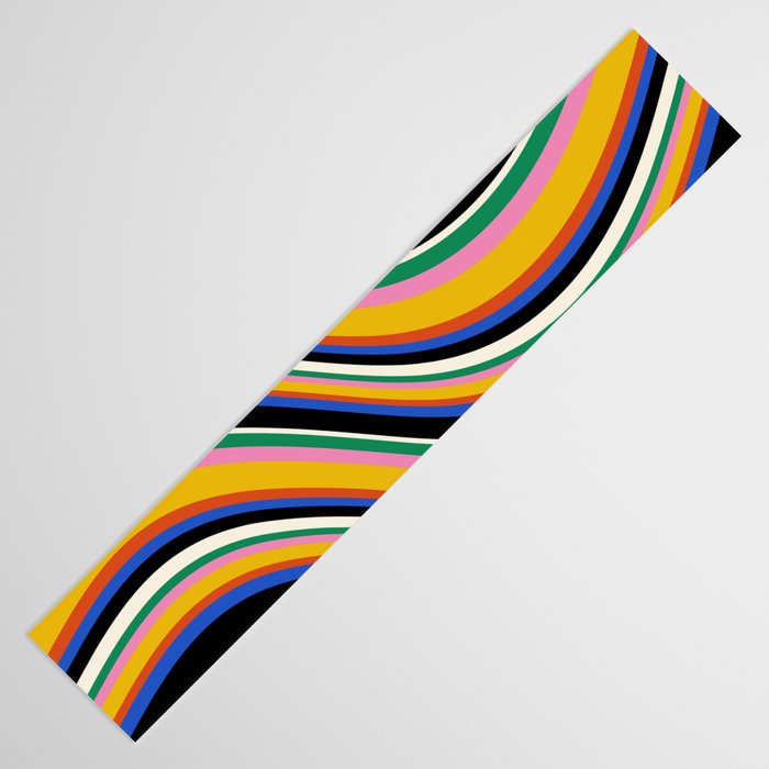 Wavy Stripes XIII - Bold Retro Table Runner Gallery Image 3