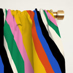 Wavy Stripes XIII - Bold Retro Window Curtain Gallery Image 2