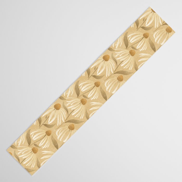 Dancing Daisies - gold Table Runner Gallery Image 3