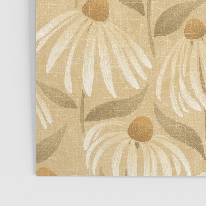 Dancing Daisies - gold Poster Gallery Image 3