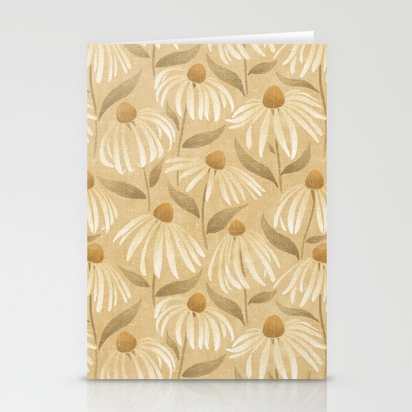 Dancing Daisies - gold Stationery Card Gallery Image 2