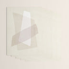 Modern Minimalism White Beige Modern Art Wrapping Paper Gallery Image 3