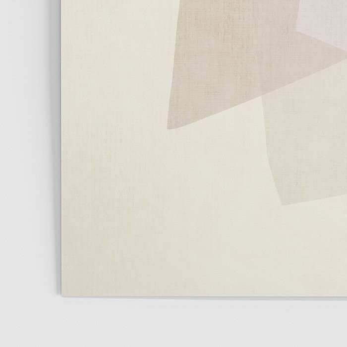 Modern Minimalism White Beige Modern Art Poster Gallery Image 3
