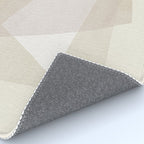 Modern Minimalism White Beige Modern Art Rug Gallery Image 4