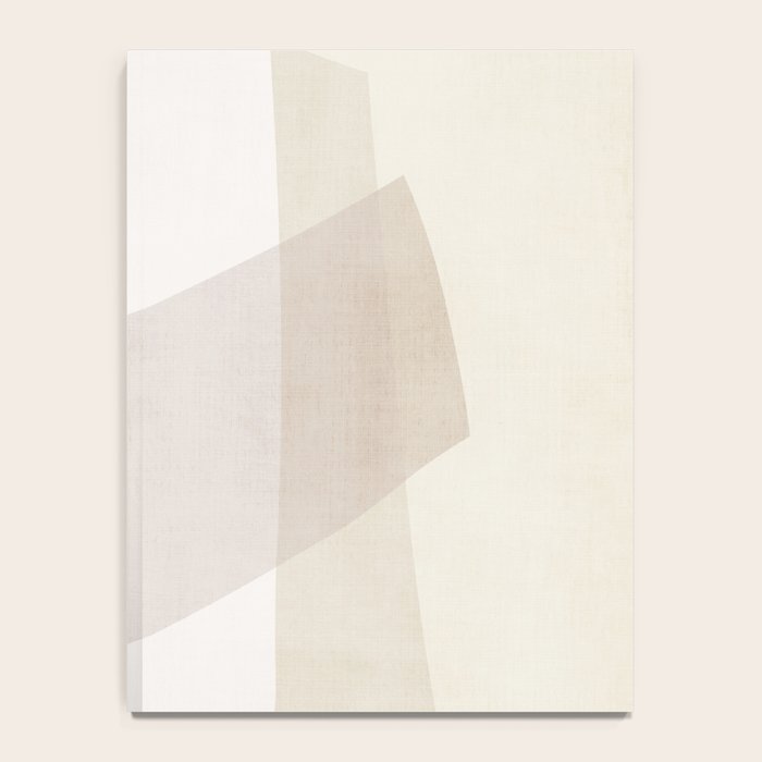 Modern Minimalism White Beige Modern Art Notebook Gallery Image 4