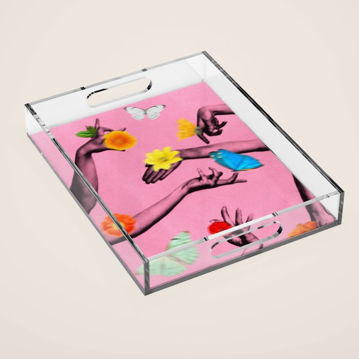 Jewels in Hyacinth Acrylic Tray Gallery Image 1