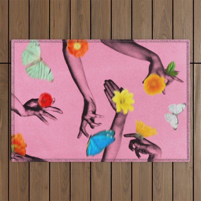 Jewels in Hyacinth Outdoor Rug Gallery Image 1
