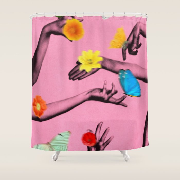 Jewels in Hyacinth Shower Curtain Gallery Image 1