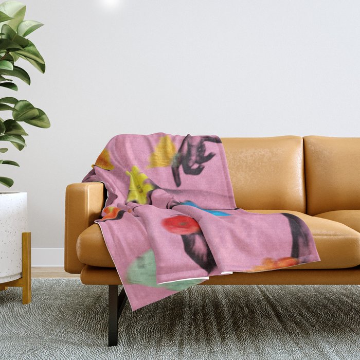 Jewels in Hyacinth Throw Blanket Gallery Image 1