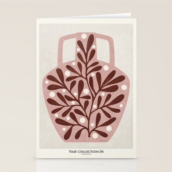 Vase and leaves collection Stationery Card Gallery Image 2