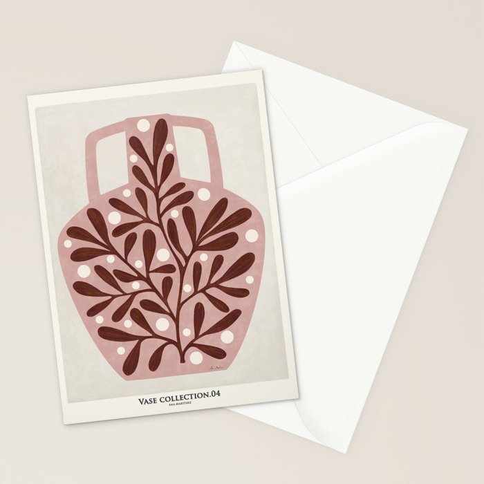 Vase and leaves collection Stationery Card Gallery Image 2