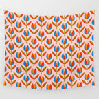 Bohemian Summer Tulips Pattern Wall Tapestry Gallery Image 4