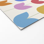 Spring Tulips IX Bright Rainbow Mid Century Flowers Welcome Mat Gallery Image 2