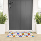 Spring Tulips IX Bright Rainbow Mid Century Flowers Welcome Mat Gallery Image 3