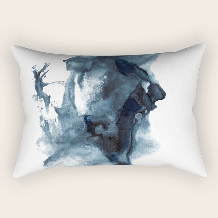 Indigo Depths No. 4 Rectangular Pillow Gallery Image 1