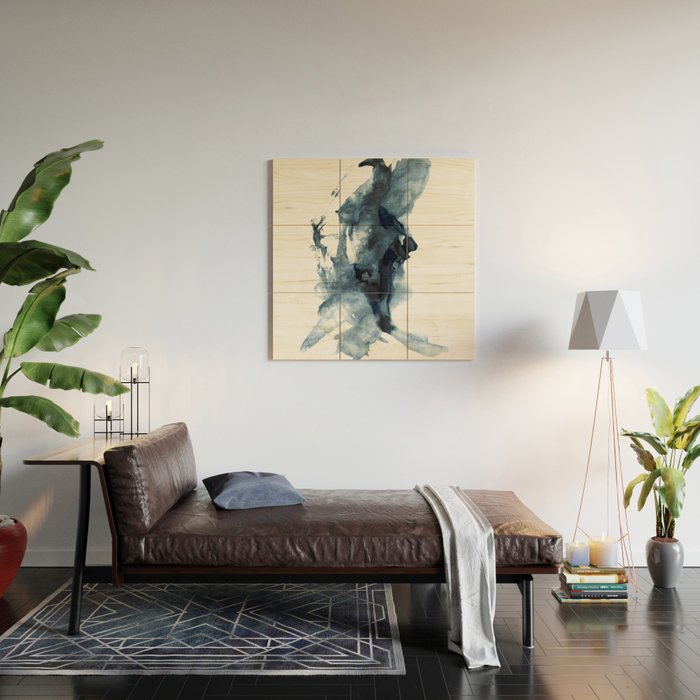 Indigo Depths No. 4 Wood Wall Art Gallery Image 2
