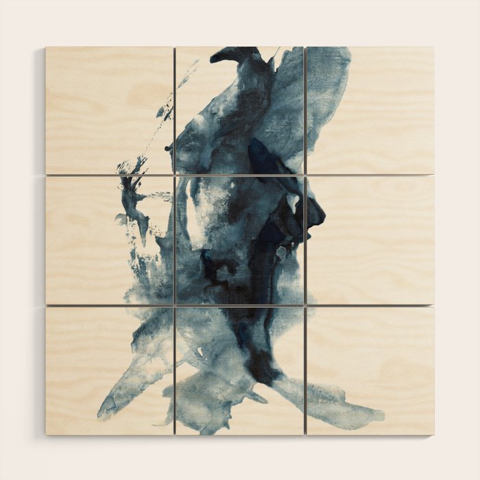 Indigo Depths No. 4 Wood Wall Art Gallery Image 1
