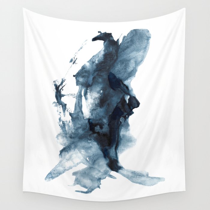 Indigo Depths No. 4 Wall Tapestry Gallery Image 4