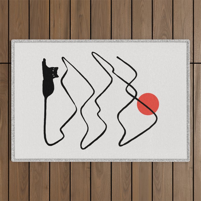 Cat Landscape 68 Outdoor Rug Gallery Image 1