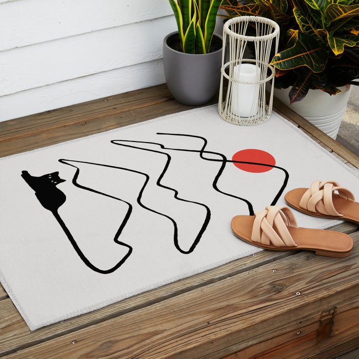 Cat Landscape 68 Outdoor Rug Gallery Image 2