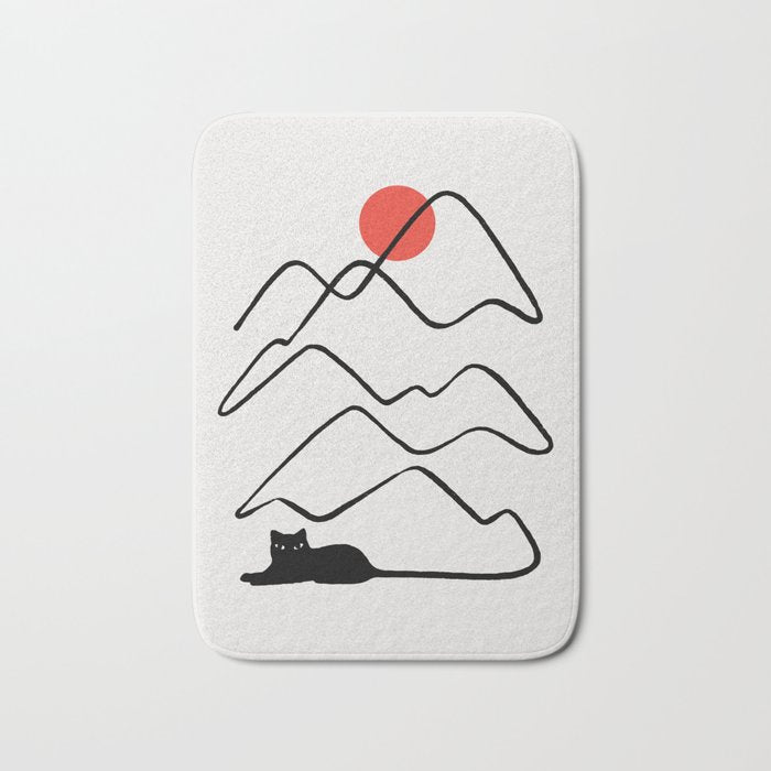 Cat Landscape 68 Bath Mat Gallery Image 1