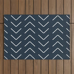 Mudcloth II (Annapolis Blue) Outdoor Rug Gallery Image 1
