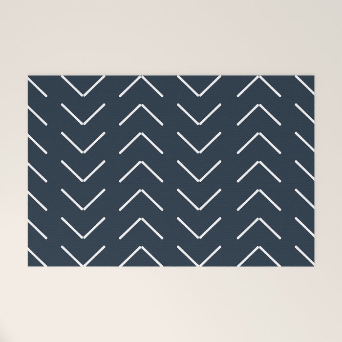 Mudcloth II (Annapolis Blue) Welcome Mat Gallery Image 1