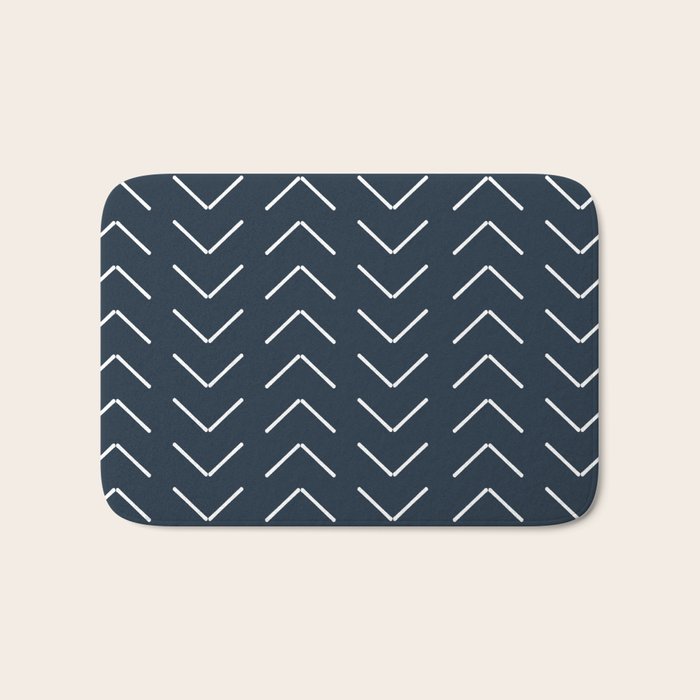 Mudcloth II (Annapolis Blue) Bath Mat Gallery Image 1
