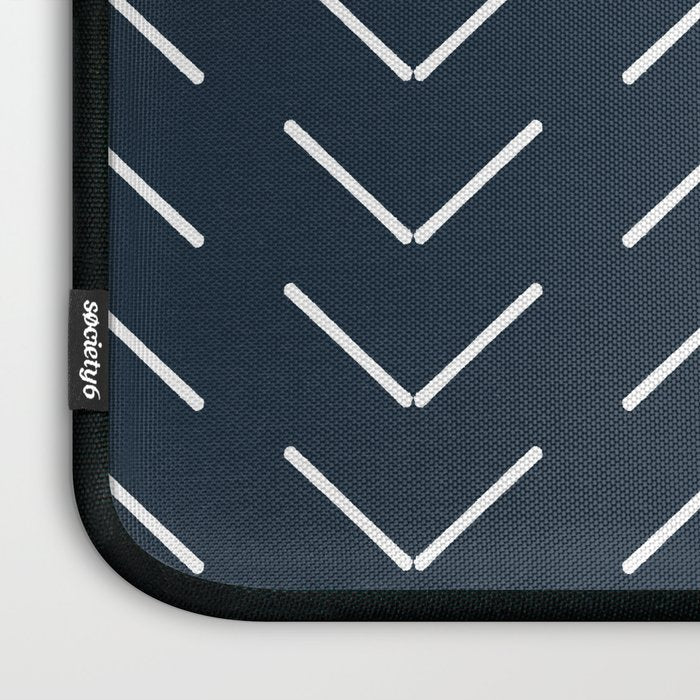 Mudcloth II (Annapolis Blue) Laptop Sleeve Gallery Image 3