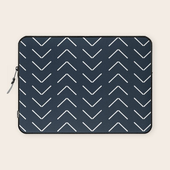 Mudcloth II (Annapolis Blue) Laptop Sleeve Gallery Image 1
